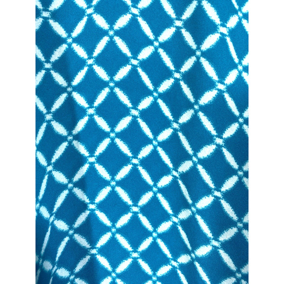 Worthington 3X Tunic Top Tank Blue White Layered Chiffon Coastal Beachy Preppy - Picture 5 of 9